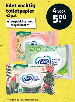 Kruidvat Edet vochtig toiletpapier aanbieding