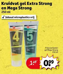 Kruidvat Kruidvat gel extra strong en mega strong aanbieding