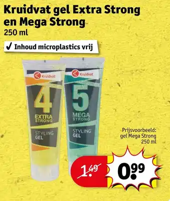 Kruidvat Kruidvat gel extra strong en mega strong aanbieding