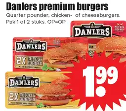 Dirk Danlers premium burgers aanbieding