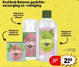 Kruidvat Kruidvat Natures gezichts- verzorging en reiniging aanbieding