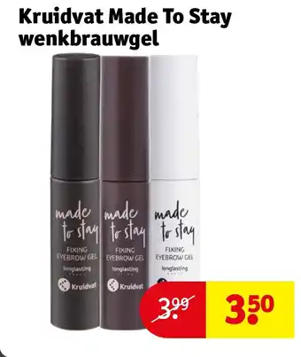 Kruidvat Kruidvat made to stay wenkbrauwgel aanbieding