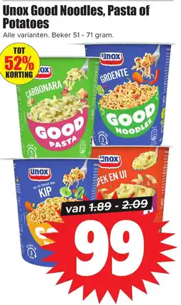 Dirk Unox Good Noodles, Pasta of Potatoes aanbieding