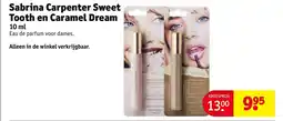 Kruidvat Sabrina carpenter sweet tooth en caramel dream aanbieding