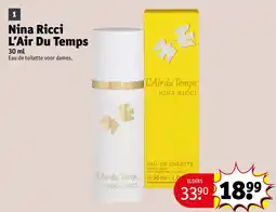 Kruidvat Nina Ricci L'Air Du Temps aanbieding