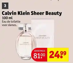 Kruidvat Calvin Klein Sheer Beauty aanbieding