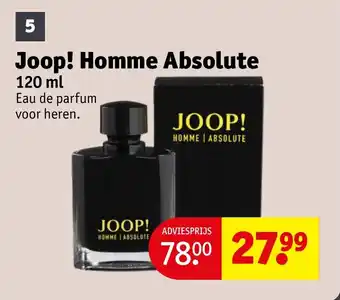 Kruidvat Joop Homme Absolute aanbieding