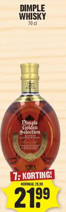 Dirk Dimple whisky aanbieding