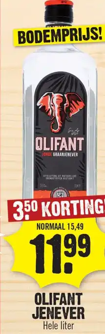 Dirk Olifant Jenever aanbieding