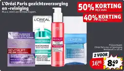 Kruidvat L'Oréal Paris gezichtsverzorging en reiniging aanbieding