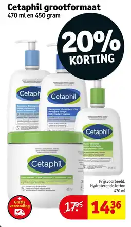 Kruidvat Cetaphil grootformaat aanbieding