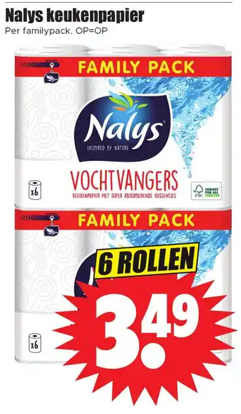 Dirk Nalys keukenpapier aanbieding