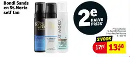 Kruidvat Bondi sands en st.moriz self tan aanbieding