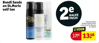 Kruidvat Bondi sands en st.moriz self tan aanbieding