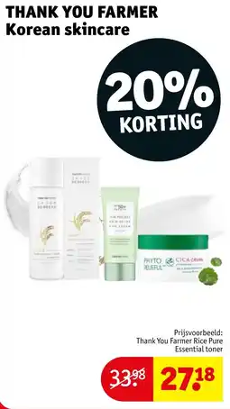 Kruidvat Thank you farmer korean skincare aanbieding