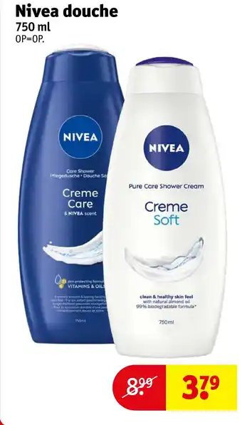 Kruidvat Nivea douche aanbieding