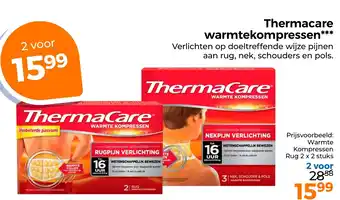 Trekpleister Thermacare warmtekompressen aanbieding