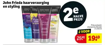 Kruidvat John frieda haarverzorging en styling aanbieding