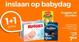 Trekpleister Huggies en Drynites aanbieding