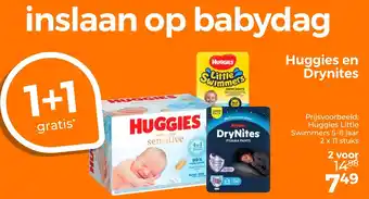 Trekpleister Huggies en Drynites aanbieding