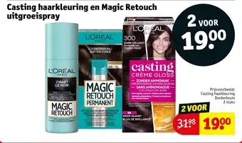 Kruidvat Casting haarkleuring en magic retouch uitgroeispray aanbieding