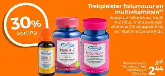 Trekpleister Trekpleister foliumzuur en multivitaminen aanbieding