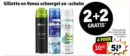 Kruidvat Gillette en Venus scheergel en schuim aanbieding