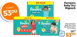 Trekpleister Pampers Baby Dry Bigpack aanbieding