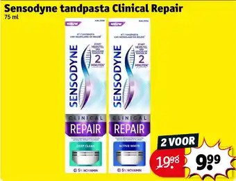 Kruidvat Sensodyne tandpasta clinical repair aanbieding