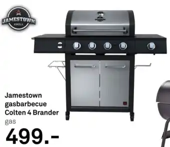 Karwei Jamestown gasbarbecue Colten 4 Brander aanbieding