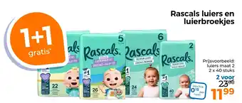 Trekpleister Rascals luiers en luierbroekjes aanbieding