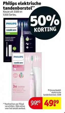 Kruidvat Philips elektrische tandenborstel aanbieding