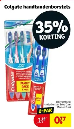 Kruidvat Colgate handtandenborstels aanbieding