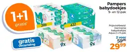 Trekpleister Pampers babydoekjes aanbieding