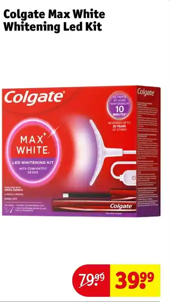 Kruidvat Colgate max white whitening led kit aanbieding