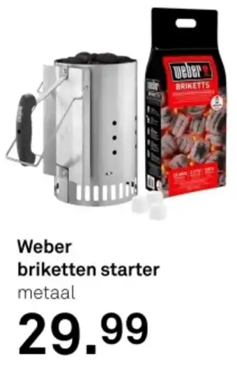 Karwei Weber briketten starter aanbieding