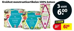 Kruidvat Kruidvat menstruatieartikelen 100% katoen aanbieding