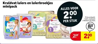 Kruidvat Kruidvat luiers en luierbroekjes minipack aanbieding