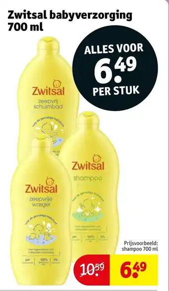 Kruidvat Zwitsal babyverzorging aanbieding