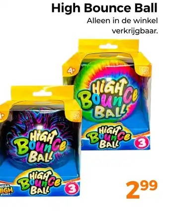 Trekpleister High Bounce Ball aanbieding