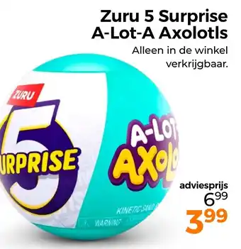 Trekpleister Zuru 5 Surprise A Lot A Axolotls aanbieding