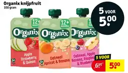 Kruidvat Organix knijpfruit aanbieding