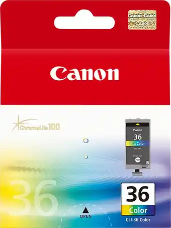 Bol.com Canon CLI-36 Inktcartridge - Cyaan / Magenta / Geel aanbieding