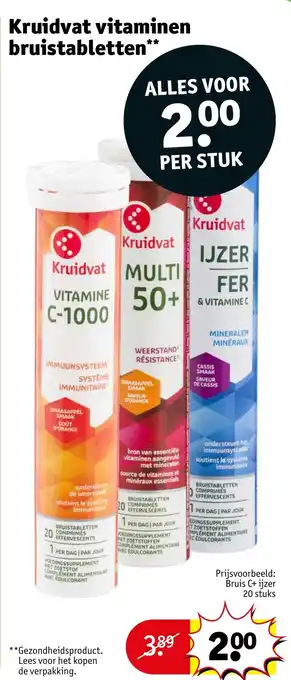 Kruidvat Kruidvat vitaminen bruistabletten aanbieding