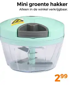 Trekpleister Mini groente hakker aanbieding