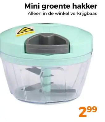 Trekpleister Mini groente hakker aanbieding