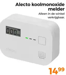 Trekpleister Alecto koolmonoxide melder aanbieding