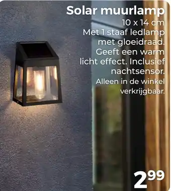 Trekpleister Solar muurlamp aanbieding