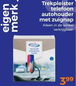 Trekpleister Trekpleister telefoon autohouder met zuignap aanbieding