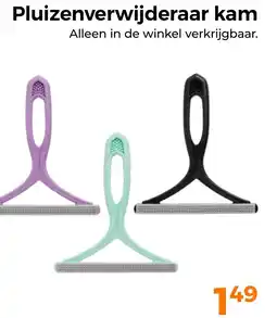 Trekpleister Pluizenverwijderaar kam aanbieding